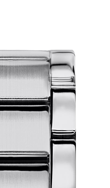 Luxury all silver link watch