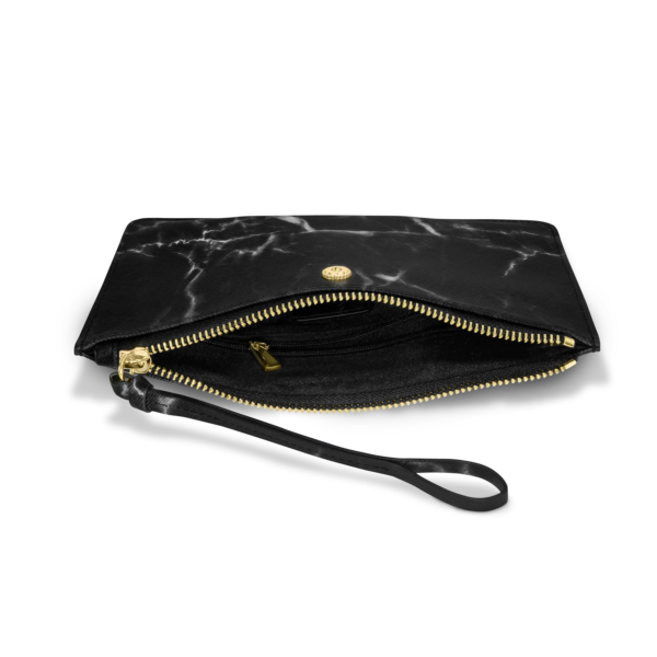 Luxury Black marble clutch