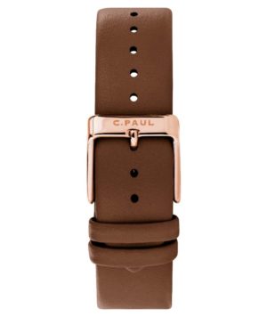 Luxury interchangeable tan genuine leather strap