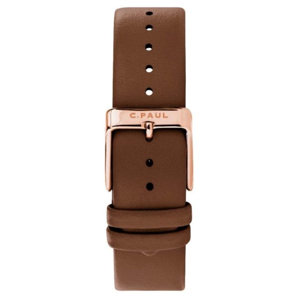 Luxury interchangeable tan genuine leather strap